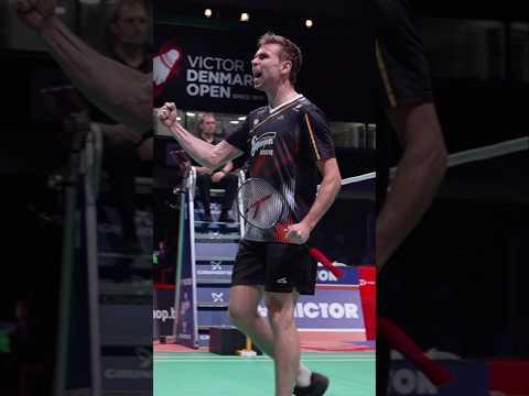 Gemke smooth play ✅ epic celebration 🗿 #badminton