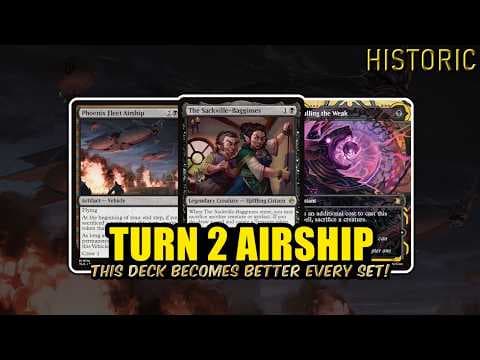 Mono Black Turn 2 Airship Becomes Better With Hobbits! | Historic BO3 | MTG Arena