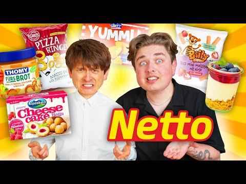 Wir ESSEN diese Netto PRODUKTE zum 1. MAL 🧀🍖 mit Smiley