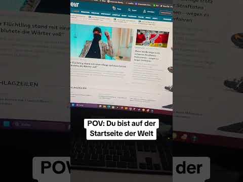 POV: Du bist auf der Titelseite der Welt