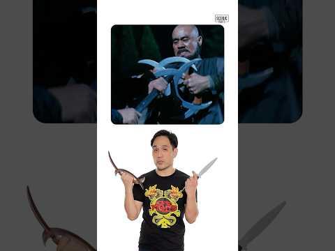 How to Fight with Deer Horn Knives #shorts