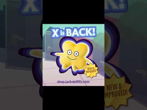 The new-and-improved X Plush is available NOW! Isn't he just adorable?