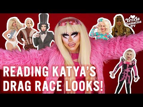 Trixie Reacts to KATYA'S Drag Race Looks!