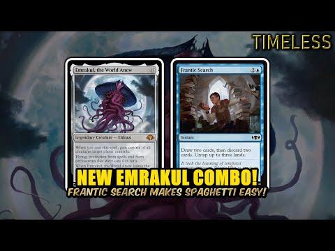 NEW Emrakul Combo! Frantic Search Makes Spaghetti EASY 🍝 | Timeless BO3 | MTG Arena