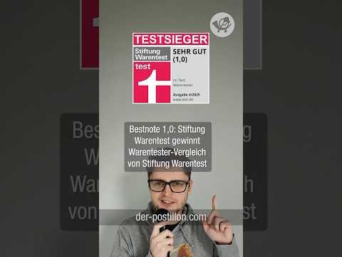Bestnote 1,0: Stiftung Warentest gewinnt Warentester-Vergleich von Stiftung Warentest
