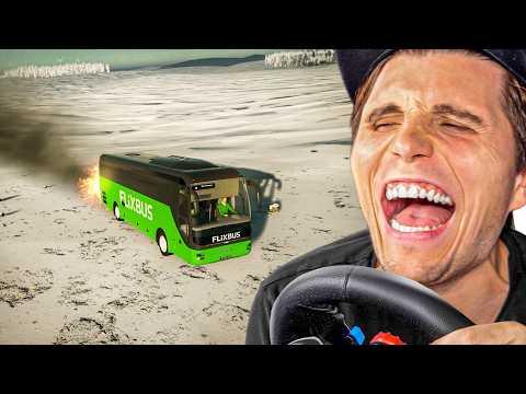 Abkürzung durch Eiswüste endet mit Motorschaden... | FlixBus Simulator
