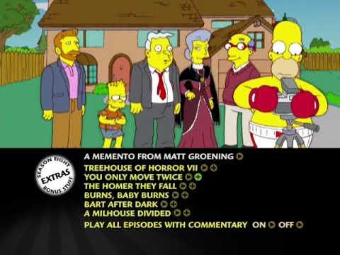 (Gameplay - 4767) The Simpsons: The Complete Eighth Season (Disc 1) (DVD Menu - 651)