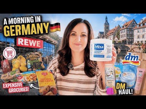 A Morning in Germany 🇩🇪 As a New Zealander — Expensive REWE Groceries + DM Haul