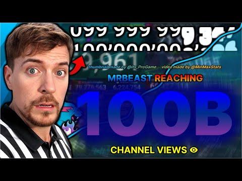 MrBeast hitting 100 BILLION Total Video Views