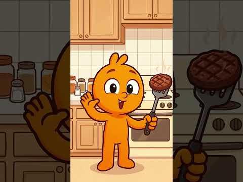 Bimo Makes a Burger! 🍔✨  #bimo #animation #bimoonline #cartoon