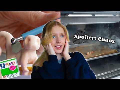 Künstlerin testet Modelliermasse... vergeblich