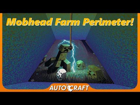 Automatic Mob Head Farm Perimeter! (AutoCraft ep. 124)