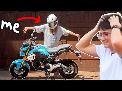 i learned how to ride a motorcycle to surprise michael