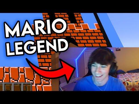 I Forced Mario’s Best Speedrunner to play my Redstone Mario Game