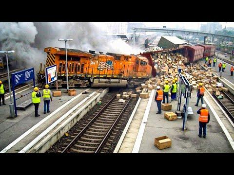 Unglaubliche Eisenbahnmomente vor der Kamera festgehalten