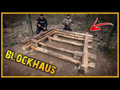 BLOCKHÜTTE IM WALD BAUEN – Nur mit Axt, Säge & Muskelkraft! 🪓🌲[Part 1] @Naturensoehne