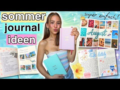 SOMMER JOURNAL + ANKÜNDIGUNG🌺🌊🥥 cute & einfach! journal ideen für den sommer - cali kessy