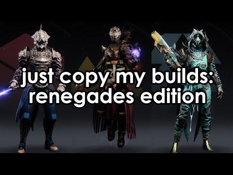 The builds I'll be using for the rest of Renegades.