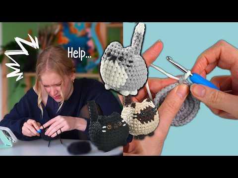 Künstlerin testet HÄKELN zum 1. Mal! 🧶🪡