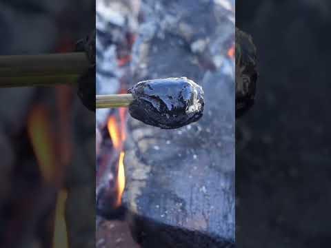 How To Haft A Stone Knife With Pitch and Cordage #survival #flintknapping #nature #outdoors #diy