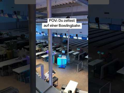 POV: Du zeltest auf einer Bowlingbahn #clips