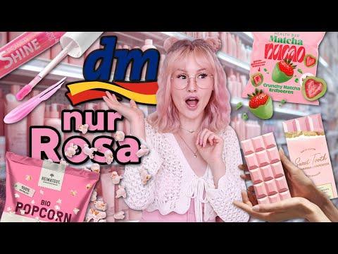 bei dm nur ROSA Produkte kaufen 🩷 (erste Shopping Challenge 2026)