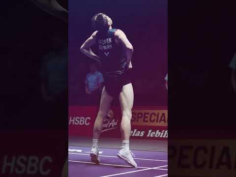 That iconic celebration from #IstoraBoy 🇩🇰 Anders Antonsen. 🔥 #BWFWorldTour #IndonesiaOpen2025