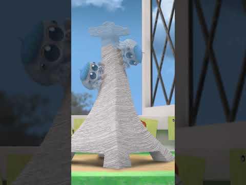 Lucas the Spider Makes His Tower Again #lucasthespider #kidsvideo #art