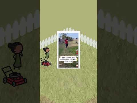 Why is grass greener underneath a trampoline?