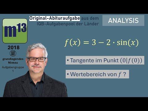 Abitur-Aufgabe: 2018 - ANALYSIS - OHimi - grundlegendes Niveau - Aufgabengruppe 1