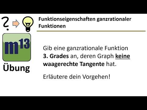 Ganzrationale Funktion 3.  Grades konstruieren, die keine waagerechte Tangenten hat