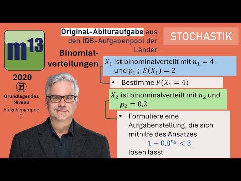 Abitur-Aufgabe: 2020 - STOCHASTIK - OHimi - grundlegend - Aufgabengruppe 2