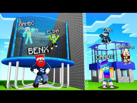 WELCHES TEAM BETRÜGT? im TRAMPOLIN BUILD BATTLE