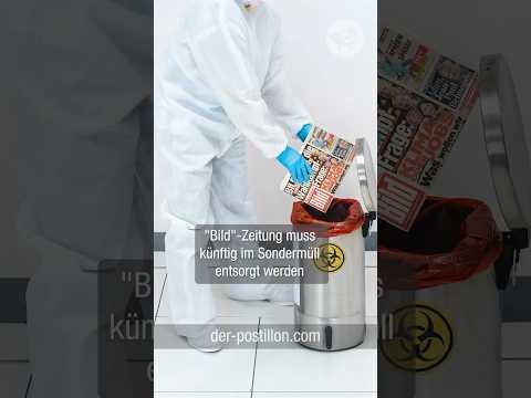 "Bild"-Zeitung muss künftig im Sondermüll entsorgt werden