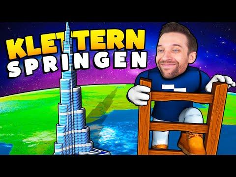 SPRING vom HÖCHSTEN GEBÄUDE der WELT im Roblox Kletter Simulator!