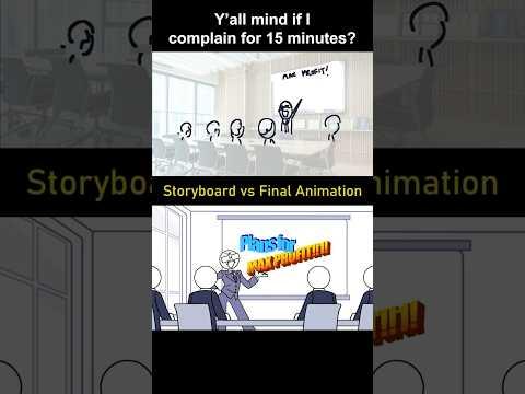 Storyboard vs Animation: me complaining for 15 mins (shot 12)