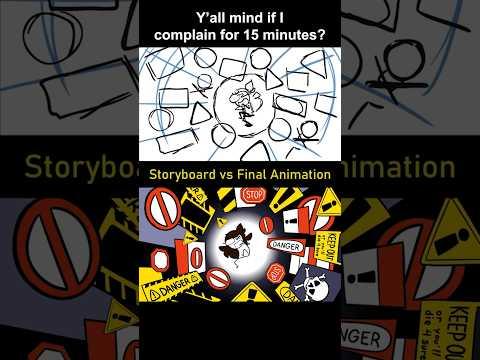 Storyboard vs Animation: me complaining for 15 mins (shot 10)