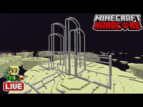 Outlining a Tron-Inspired End Build in my 55,100 Day Hardcore Minecraft World