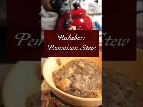 Pemmican Stew called Rubaboo from the Canadian wilderness