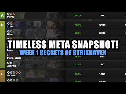 Best Decks of Week 1 Secrets of Strixhaven! Timeless Meta Snapshot!