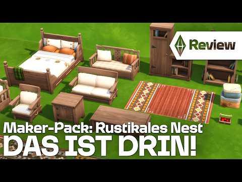Alle Objekte & Farben: RUSTIKALES NEST 😙🪑 Die Sims 4 Maker-Pack Vorstellung