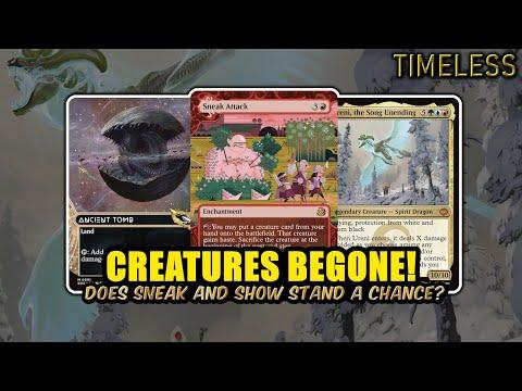 One Simple Trick to Delete Creature Decks – Sneak and Show | Timeless BO3 | MTG Arena