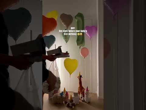 The night before your baby‘s first birthday 🌼🥹 Wie habt ihr den 1. Geburtstag gestaltet? | XLAETA