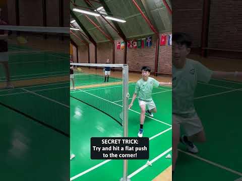 Perfect Doubles Net Caught Everytime! #badminton #bulutangkis #badmintonlovers #badmintonworldcamp