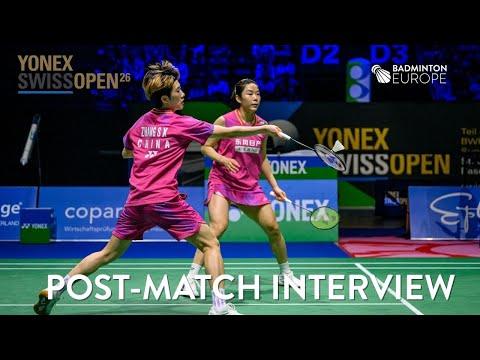 Jia Yifan / Zhang Shuxian Reach Swiss Open Final 🇨🇭 | Post-Match Interview