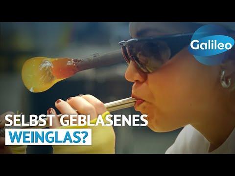 Wie schwer ist es, ein WEINGLAS zu blasen? Präzises Handwerk mit BRUCHGEFAHR! | Galileo