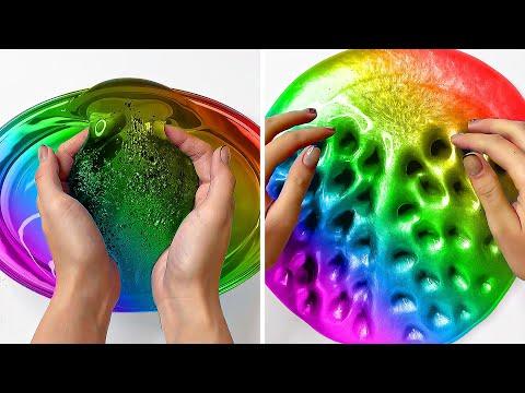 5 Hours Of Oddly Satisfying Slime ASMR - Relaxing When Stressed Or Sleepy