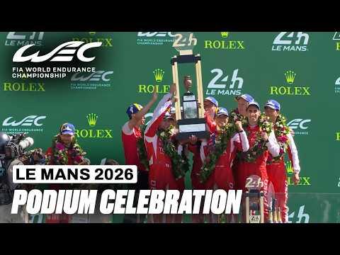 Full Podium Celebration | 24 Hours of Le Mans 2026 | FIA WEC