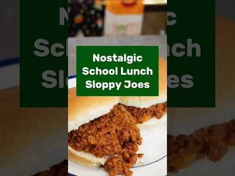 Middle School Sloppy Joes from the 1980s