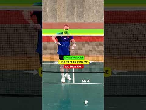 Perfect Serve Zones Visualized #badminton #tutorial